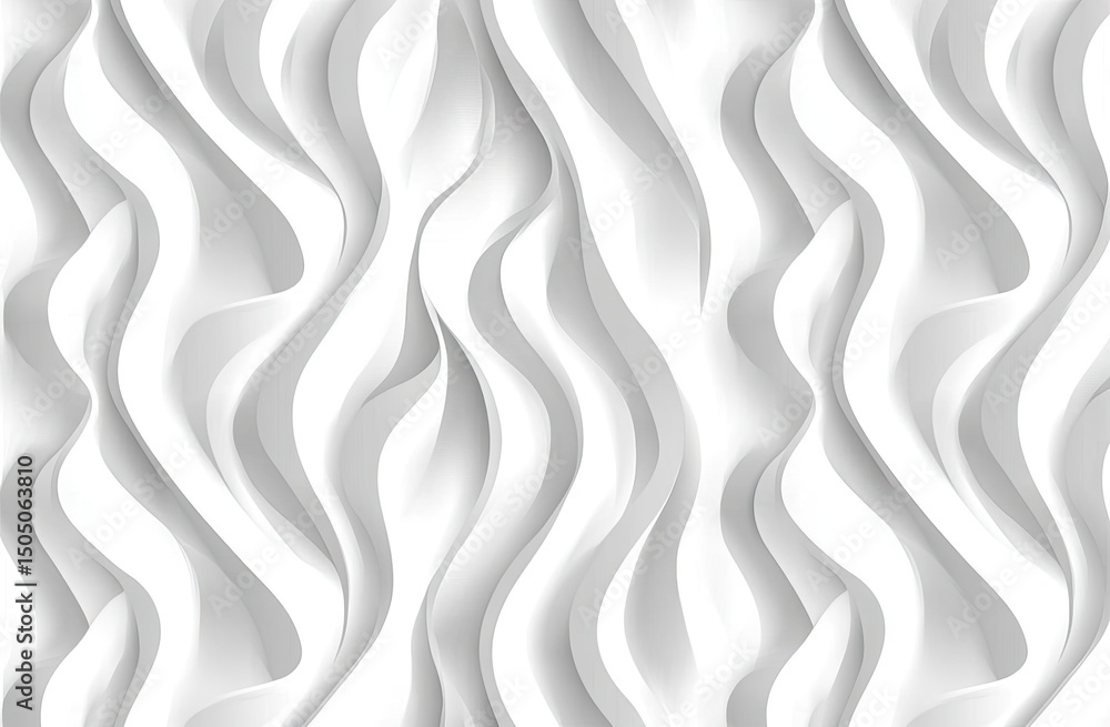 Abstract white wavy textured background Abstract white wavy textured background