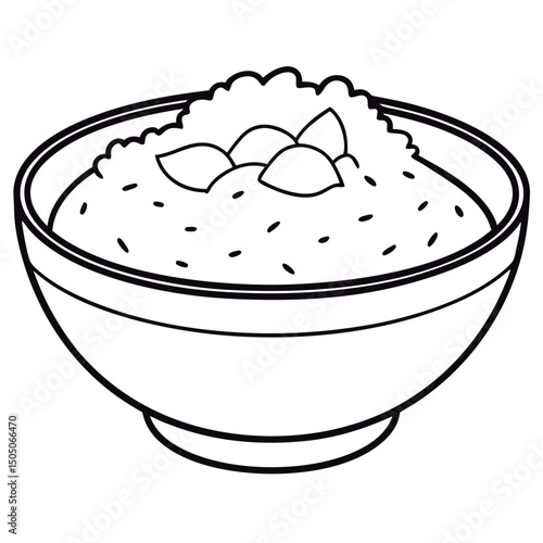 Delicious bowl of hearty porridge.