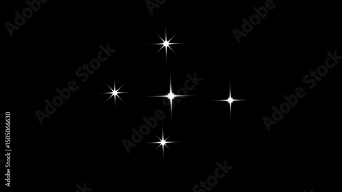 High-quality star twinkle background animation with sparkling particle lights floating on a black night sky. Captured in stunning 4K for meditative, celestial, or outer space themes.