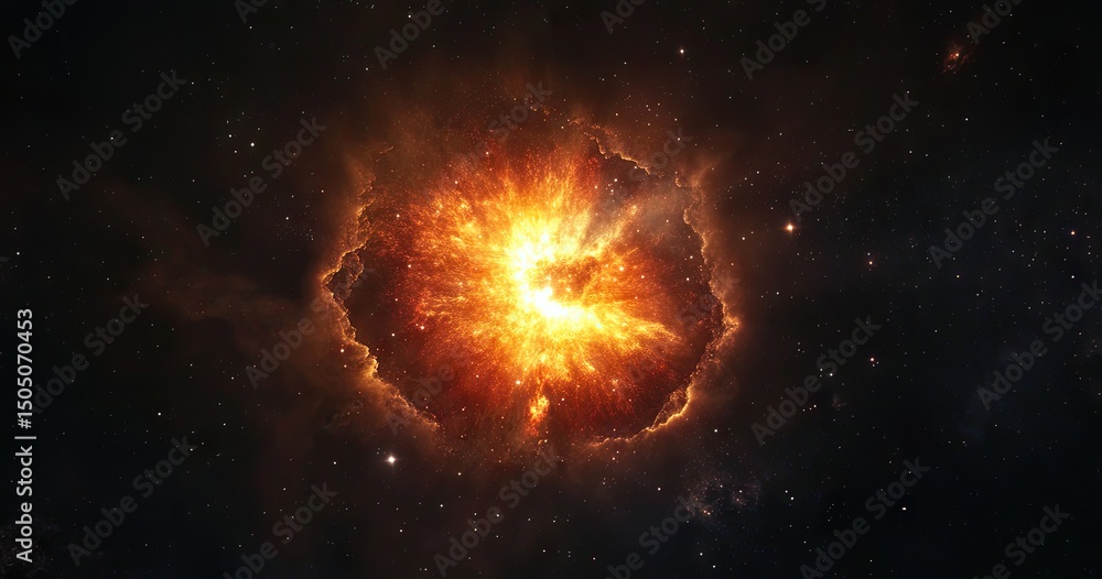 Fototapeta premium Cosmic Explosion in Deep Space (1)