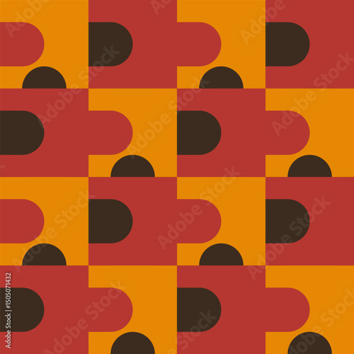 Abstract geometric seamless...