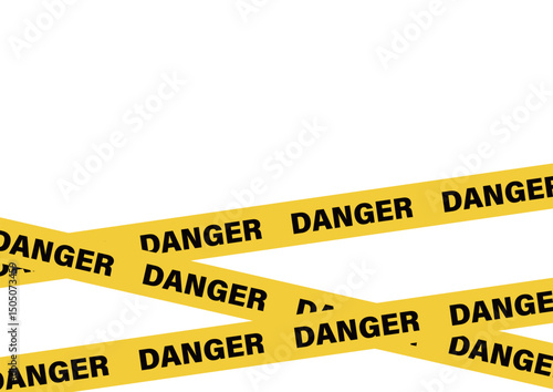 シンプルなDANGERテープの背景〜Simple DANGER tape background〜