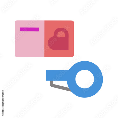 Whistle and Card Icon – Sports Referee and Rule Enforcement Symbol