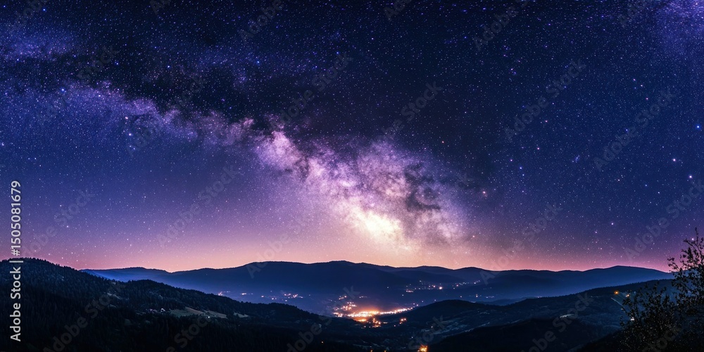 Fototapeta premium Milky Way Galaxy View