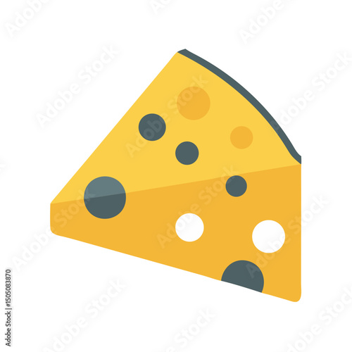 Cheese Wedge Snack Icon – Dairy Food and Tasty Snack Vector Illustration