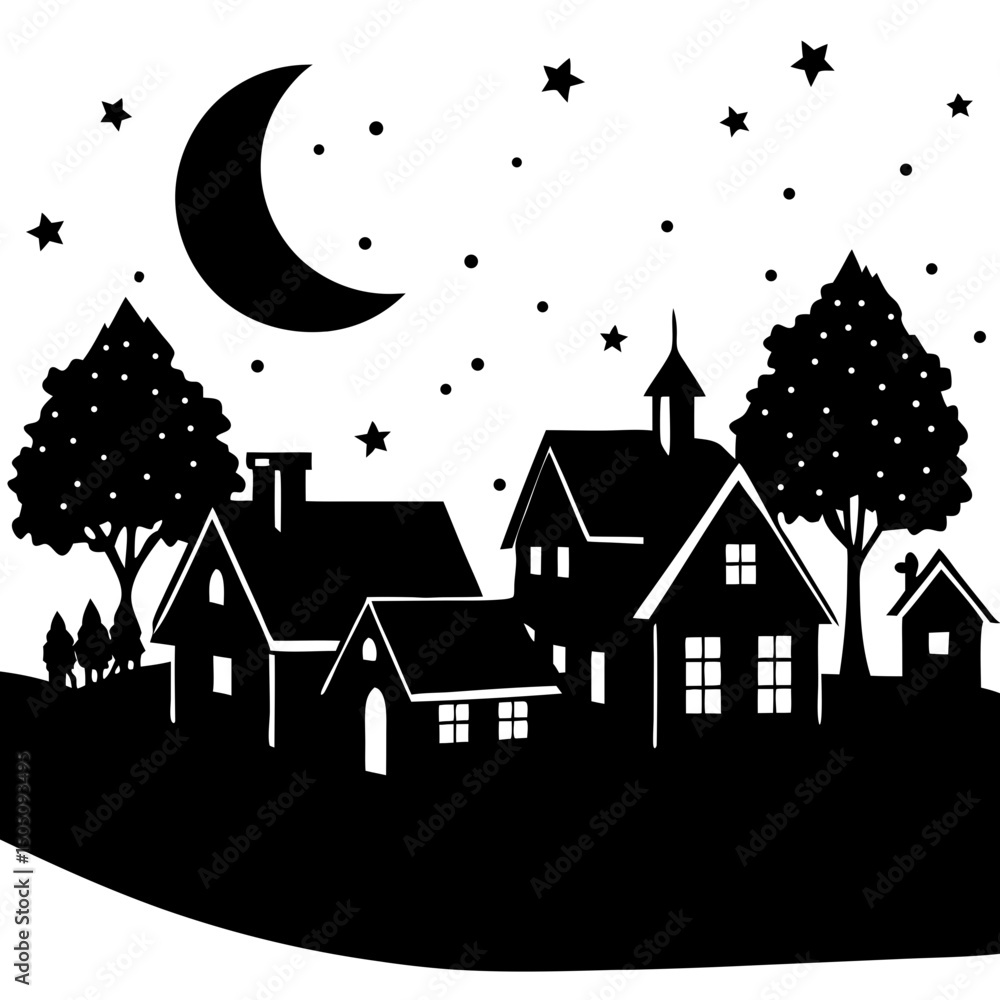 Fototapeta premium house in the night