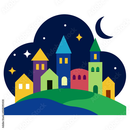 castle in the night