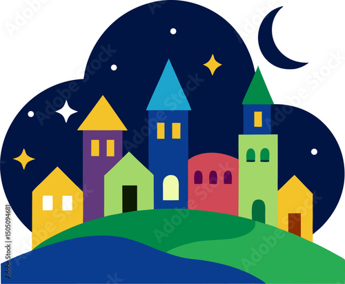 castle in the night