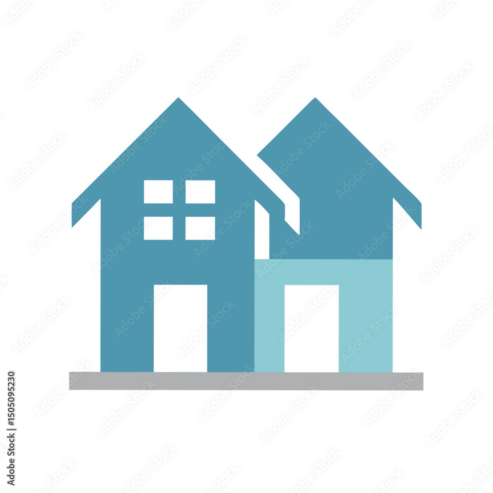 Residential House Icon – Home, Real Estate, Property, Building Vector Symbol Residential House Icon – Home, Real Estate, Property, Building Vector Symbol