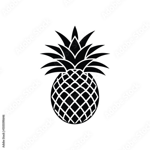 pineapple logo vector illustration isolated on white background