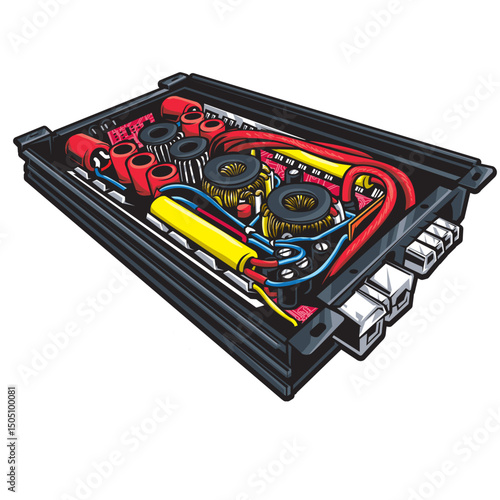 electronic circuit board with puzzle