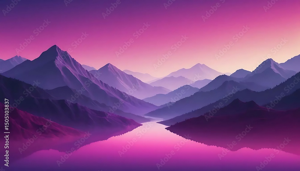 Obraz premium Abstract gradient background with smooth transition from light blue to dark blue, simple calm mood.
