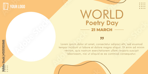 World Poetry Day Banner Template