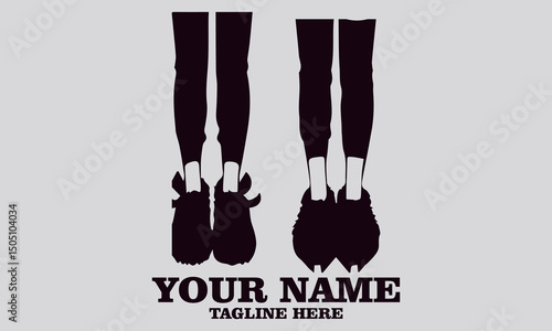 children pajama slippers vector illustration. Pajama party vector illustration, children pajama slippers logo design and Pajama party logo art