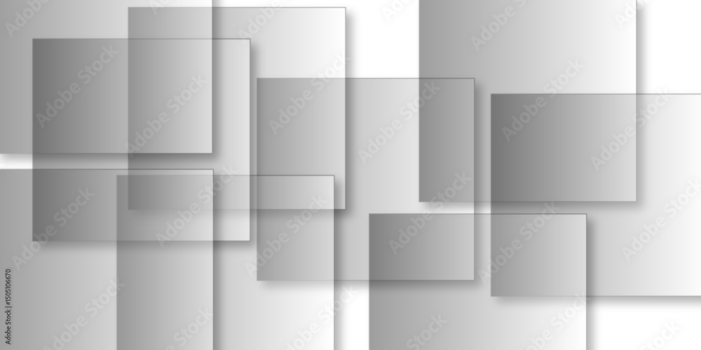 Obraz premium Abstract background with cubes. Modern geometric background. White ceramic brick tile. 