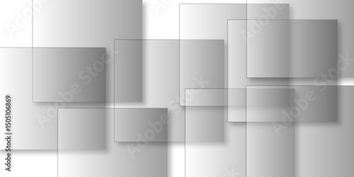 Abstract background with cubes. Modern geometric background. White ceramic brick tile.	