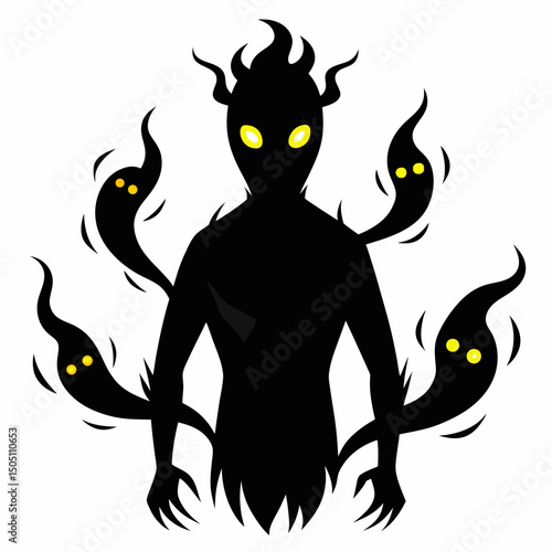 Mythical Creature Vector Illustration for Fantasy, Horror, and Mythology