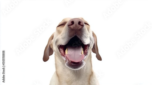 Happy Dog with Tongue Out