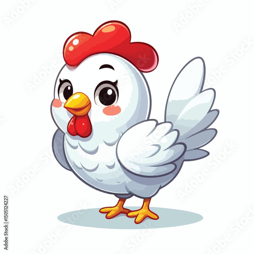 Vector Cartoon Chiken