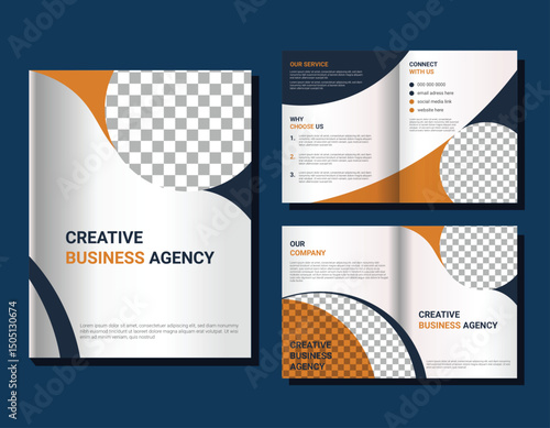 Bifold Brochure Design  Illustration