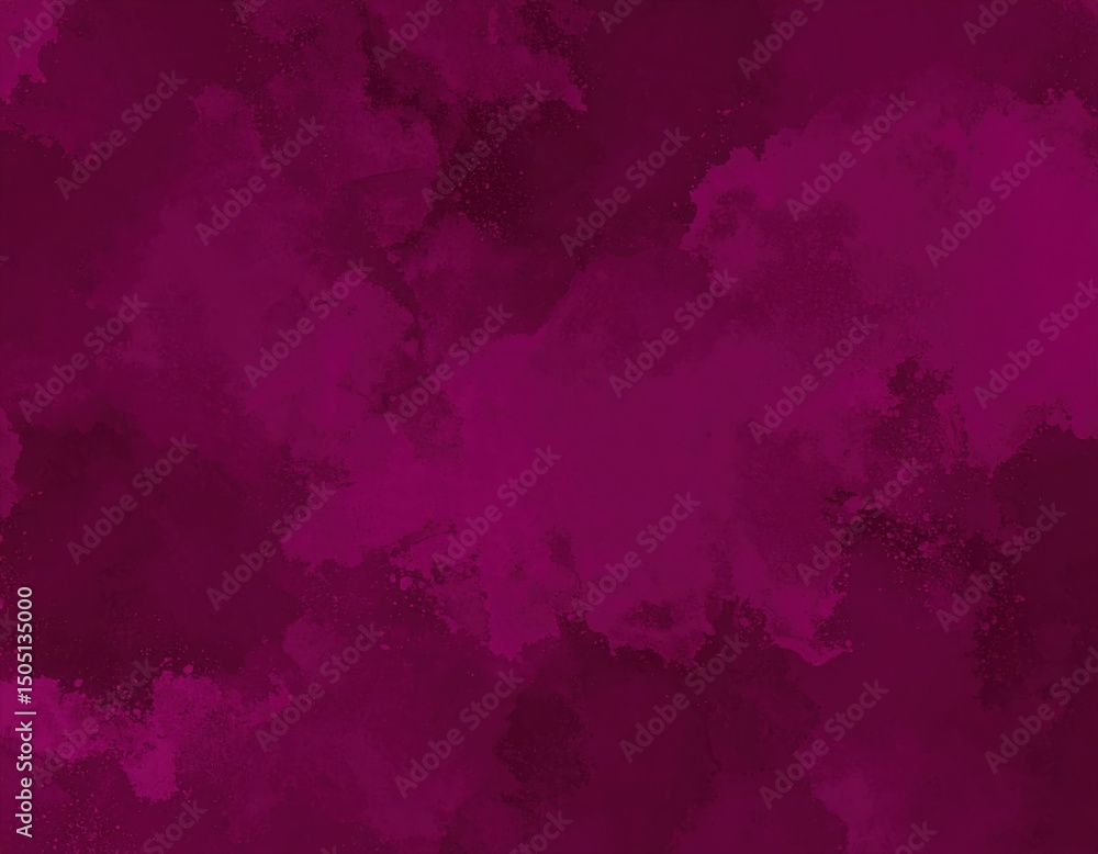 A vibrant magenta watercolor texture with abstract, cloud-like patterns and a rich, artistic feel. A vibrant magenta watercolor texture with abstract, cloud-like patterns and a rich, artistic feel.