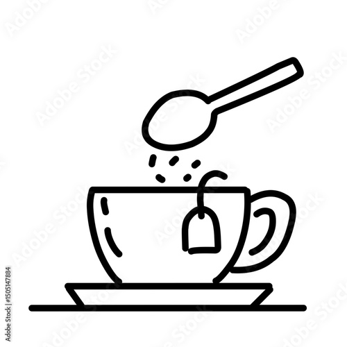 Brewing tea and coffee vector