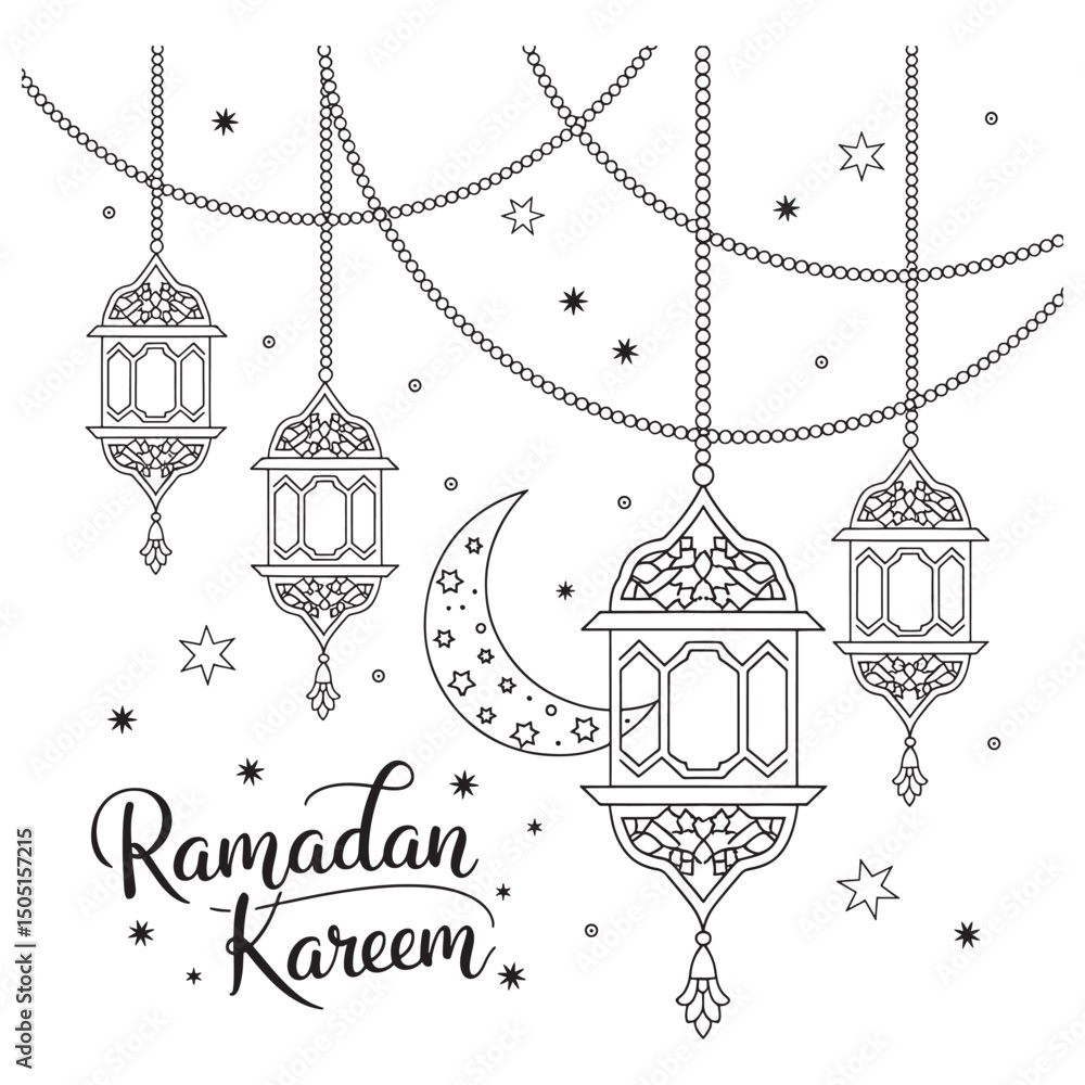 Fototapeta premium Traditional Islamic logo design, Islamic beautiful light and others design logo vectot