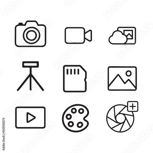 Multimedia and Electronic Devices Icons