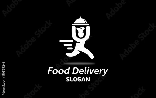 Food Delivery Icon Set, Fast Food Delivery Symbols, Online Food Order Icons, Delivery Scooter and Box Icon, Restaurant Delivery Vector, Mobile Food App Icons, Contactless Delivery Symbol,