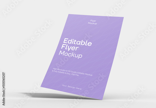 Floating A4 Flyer Mockup