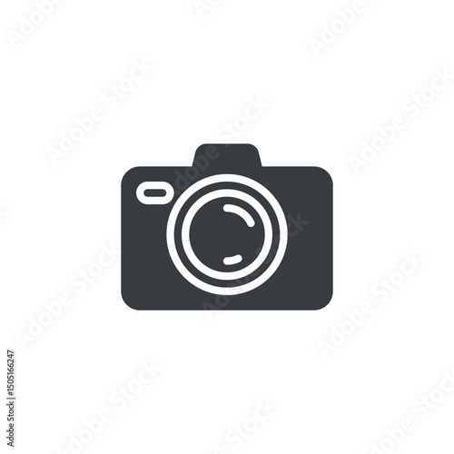 Photo camera vector icon