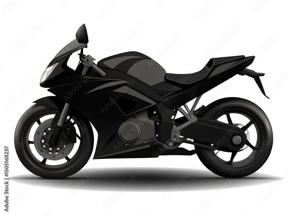motorcycle on white background motorcycle on white background