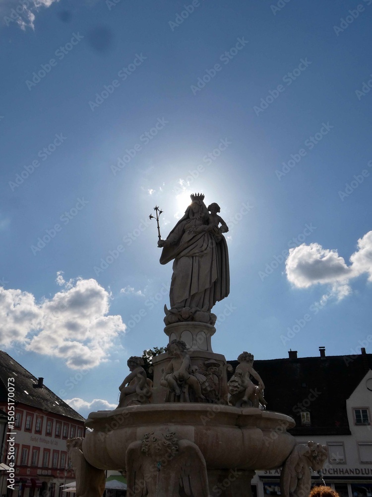 Fototapeta premium Marienbrunnen in Altötting