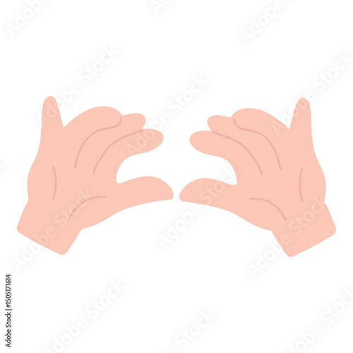 Simple hand variant different gesture.All type of hand emojis, gestures, stickers, emoticons flat vector illustration symbols set, collection. Hands, handshakes, muscle, finger, fist, direction, like,