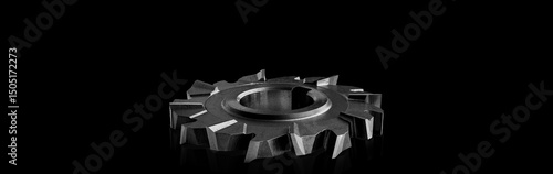 Obraz na płótnie Sharp circular metal disc blade cutter made of durable steel for cutting metal,
