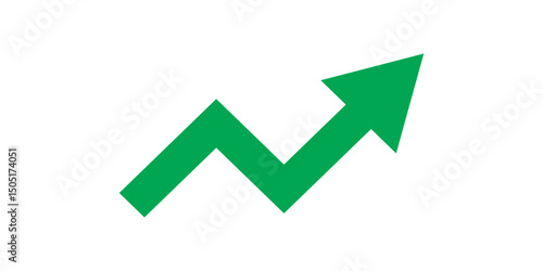 Growth arrow icon Vector illustration. Business concept, growing chart. Concept of sales symbol icon with arrow moving up. Economic Arrow With stroke thin, light and bold.eps 10