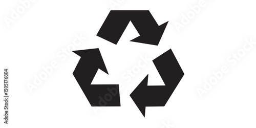 Recycle symbols. Recycling arrow icons. Reusing symbols. Recycling label. Recycle badge. Recycling icons. Recycle, reuse and reduce icons.