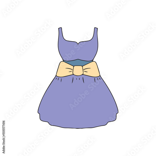 Flat design popular dress woman trend of 2025