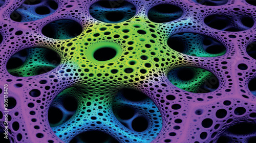 Vibrant Fractal Coral Pattern