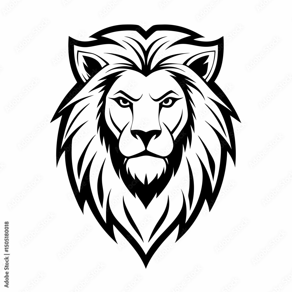 Obraz premium Lion head logo icon