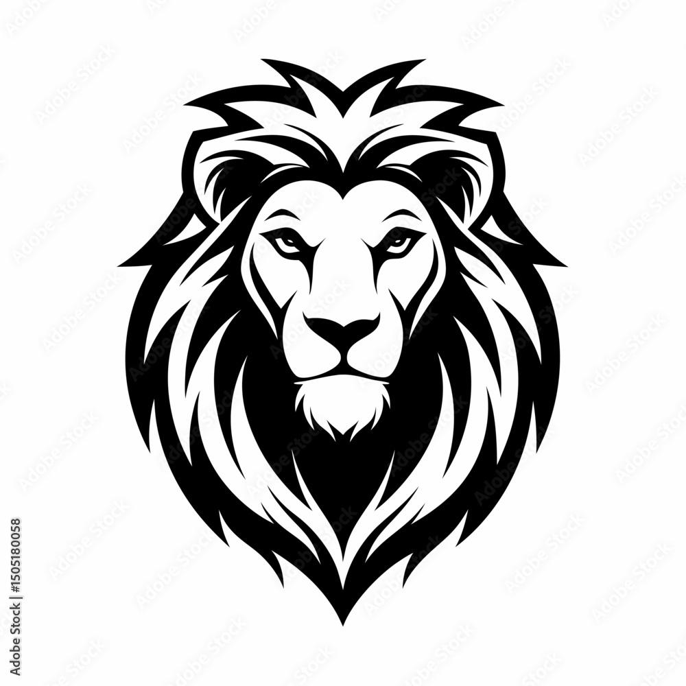 Obraz premium Lion head logo icon