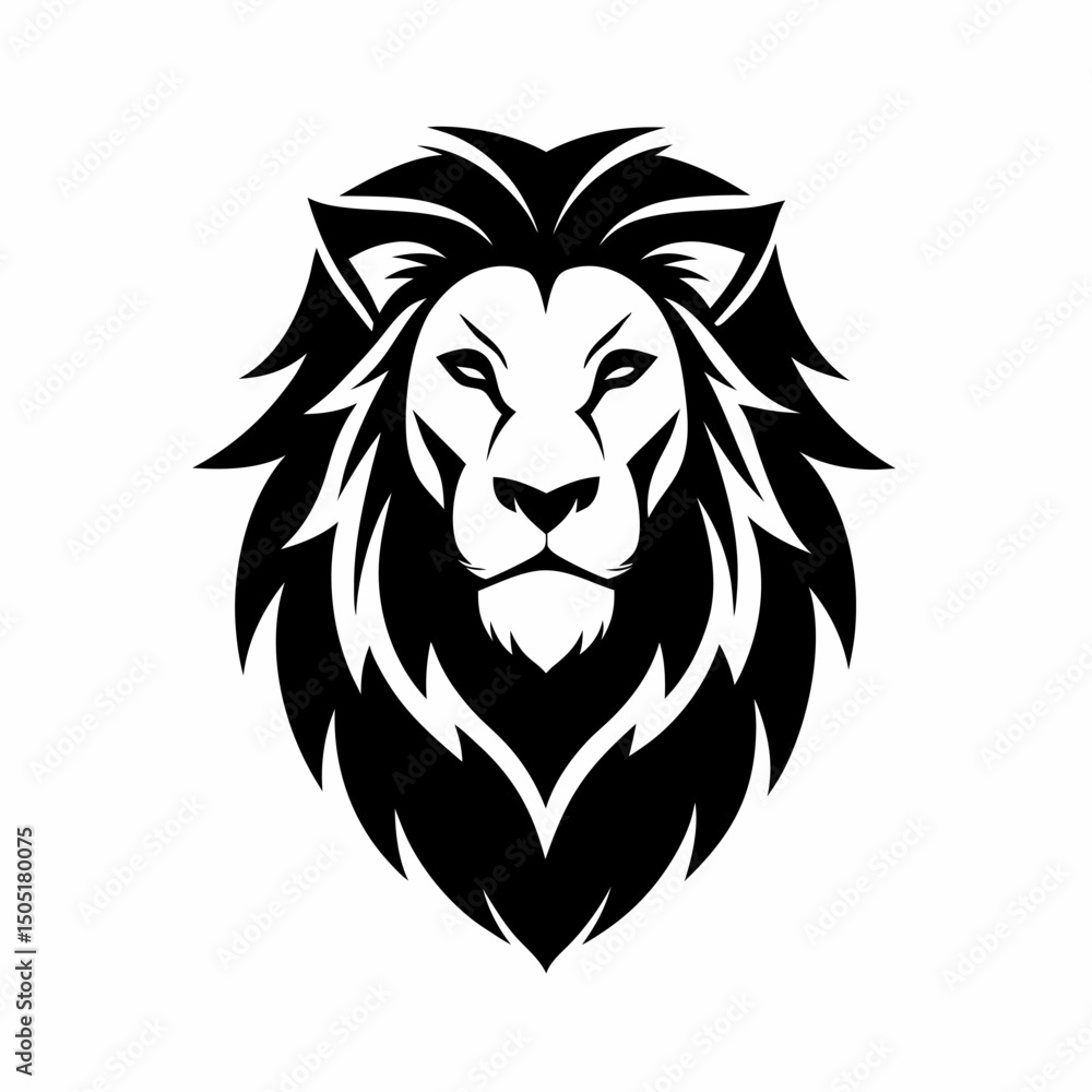 Fototapeta premium Lion head logo icon