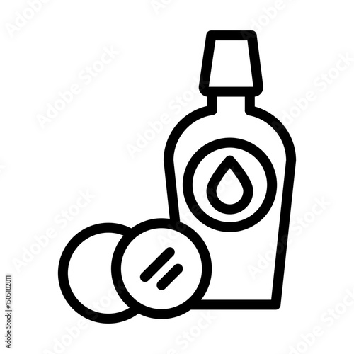 MakeupRemover line icon