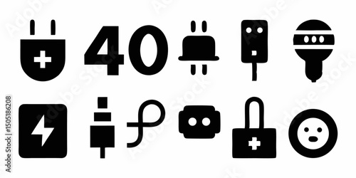 404 error concept unplugged socket and plug illustration