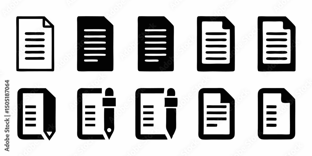 Document with pen icon form symbol isolated design Document with pen icon form symbol isolated design