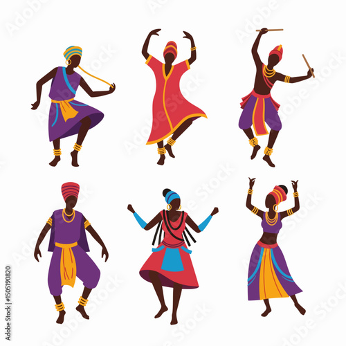 African dancers cultural performance ethnic tradition style