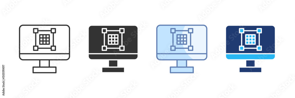 Grid Icon Set Multiple Style Collection Grid Icon Set Multiple Style Collection