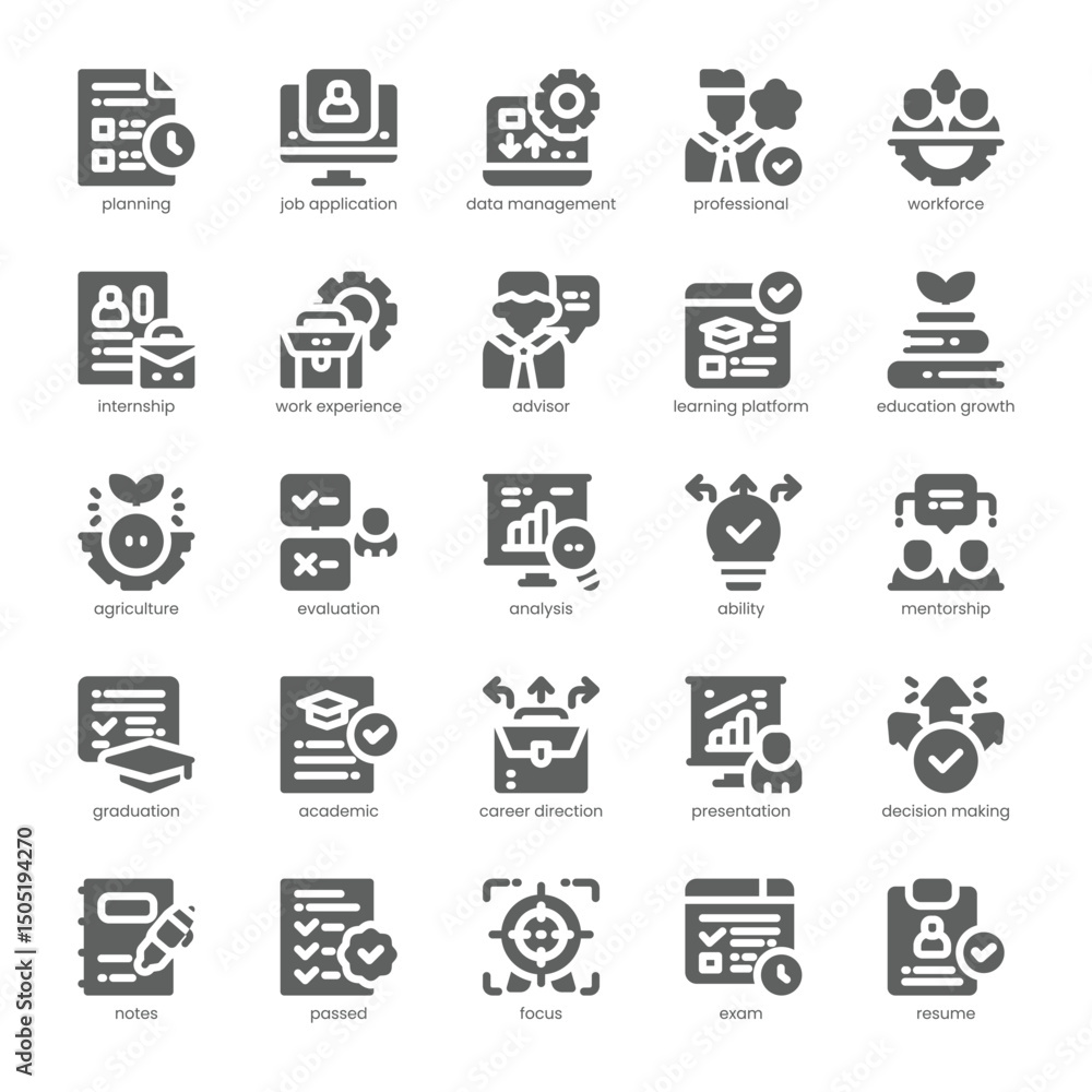 Career Mentorship Icon pack for your website, mobile, presentation, and logo design. Career Mentorship Icon solid design. Vector graphics illustration and editable stroke. Career Mentorship Icon pack for your website, mobile, presentation, and logo design. Career Mentorship Icon solid design. Vector graphics illustration and editable stroke.