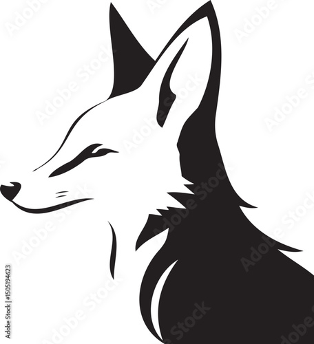 Wallpaper Mural Fox silhouette vector artwork Torontodigital.ca