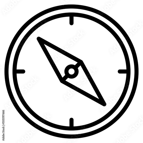 Compass Needle  Icon Element For Design